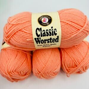 4 Universal Yarn Classic Worsted PEACH #603 Acrylic Wool  Medium Weight Rare!